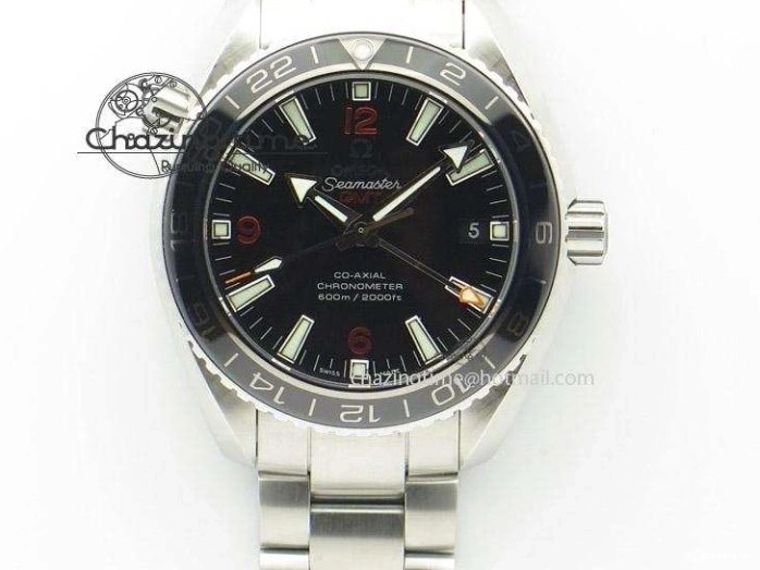 1226 Comfortable Planet Ocean 43.5mm SS VSF 1:1 Best Edition Black Orange Bezel Gray Dial on Nylon Strap A8900 Super Clone V 7730